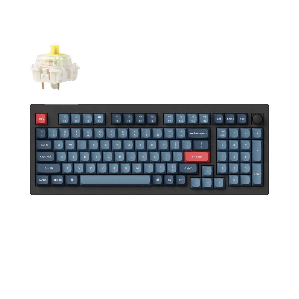 Keychron V5 Max Interrupteur banane noir (ANSI) avec bouton