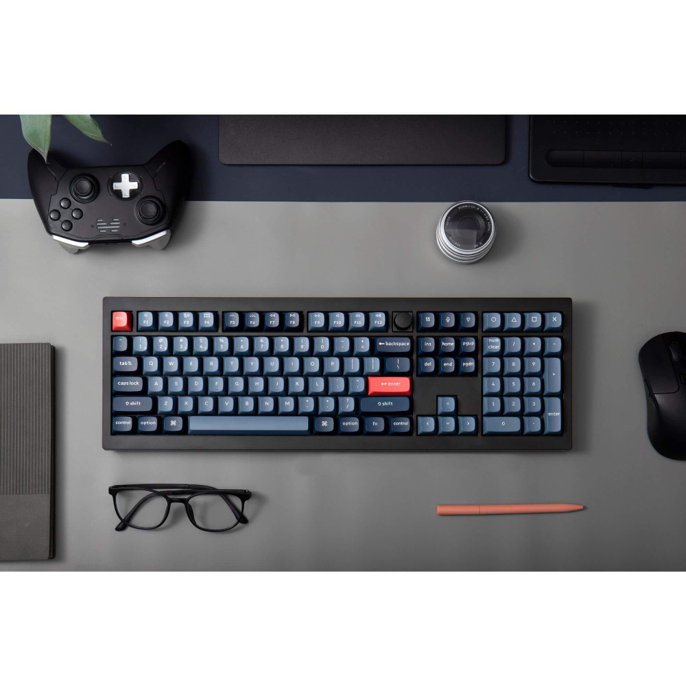 Keychron V6 Max – Kabellose mechanische QMK-Tastatur mit Full-Size-Layout