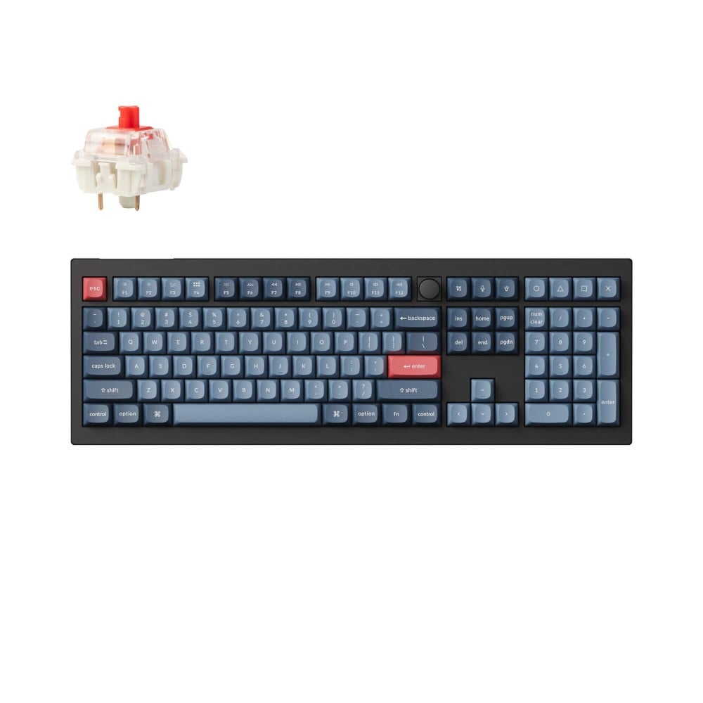 Keychron V6 Max Black Red Switch (ANSI) w/Knob