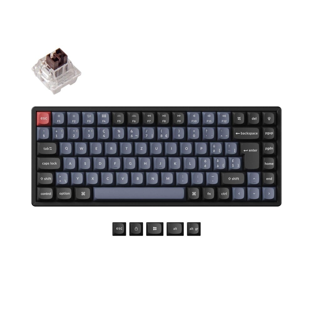 Keychron K2 Pro (PBT Keycaps) Brown Switch RGB (ISO-CH)