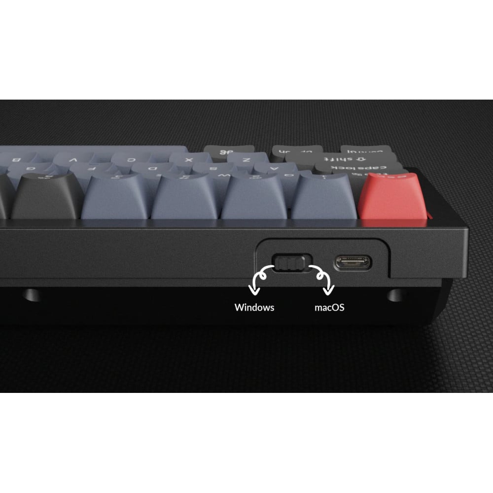Keychron Q2 QMK Barebone ISO Carbon Black w/Knob