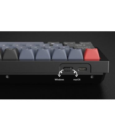 Keychron Q2 QMK Barebone ISO Carbon Black w/Knob