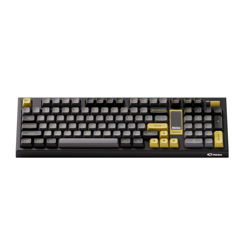 AKKO 5098B Black & Gold – Clavier ANSI avec écran TFT et support de joint d’étanchéité