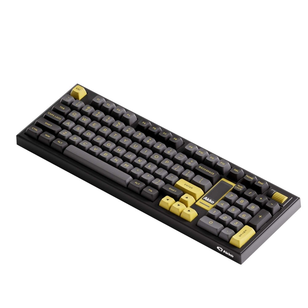 AKKO 5098B Black & Gold – ANSI keyboard with TFT screen and Gasket mount