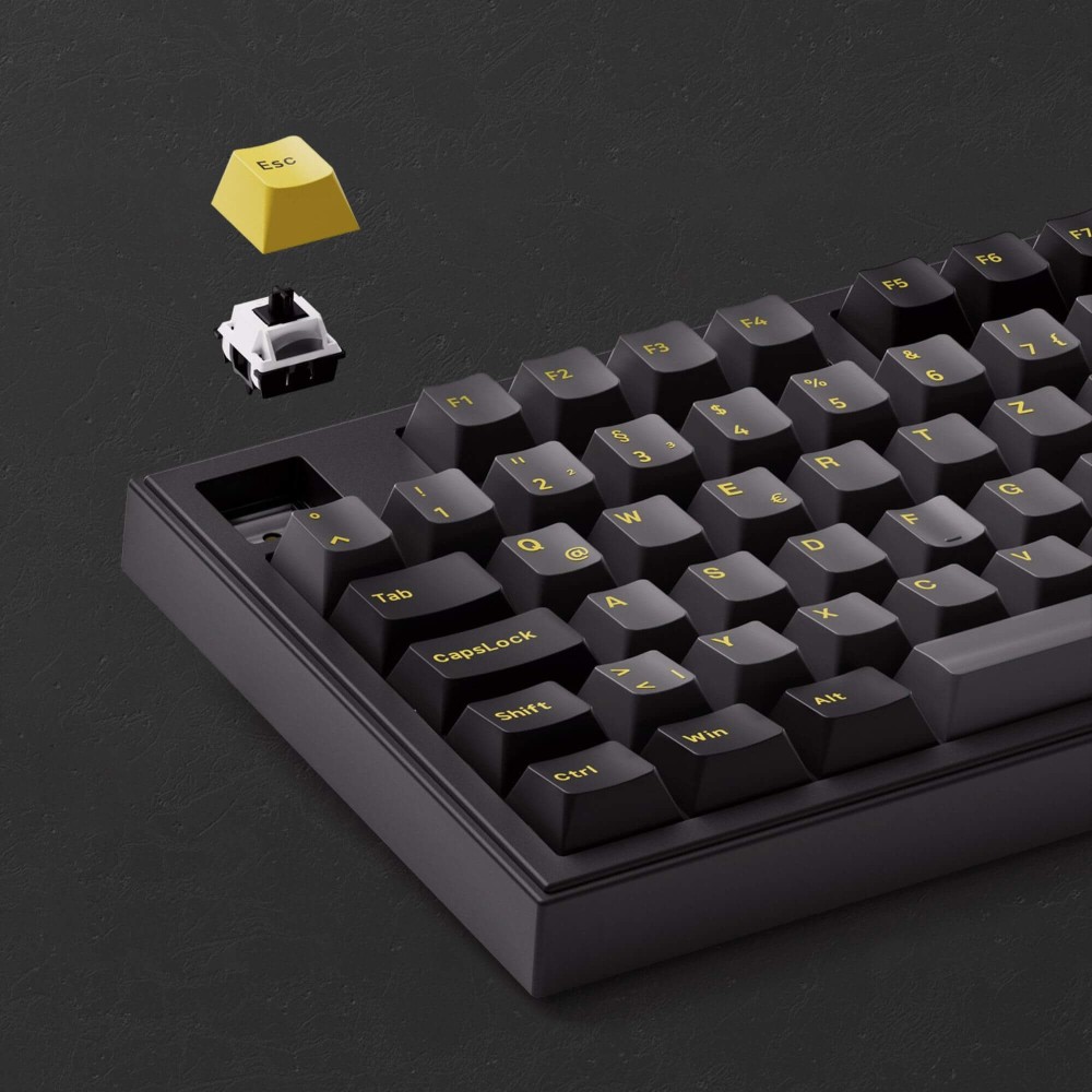 AKKO 5098B Black & Gold – Clavier ANSI avec écran TFT et support de joint d’étanchéité