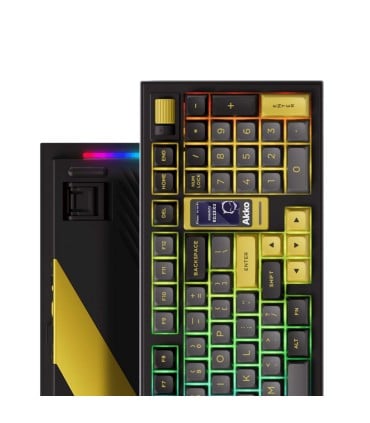 AKKO 5098B Black & Gold – ANSI keyboard with TFT screen and Gasket mount