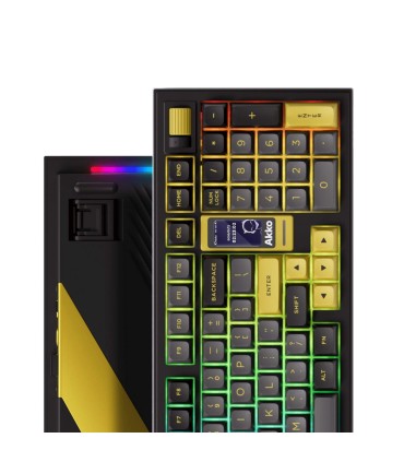 AKKO 5098B Black & Gold – Clavier ANSI avec écran TFT et support de joint d’étanchéité