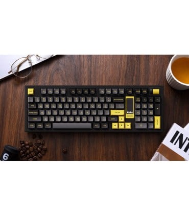 AKKO 5098B Black & Gold – ANSI keyboard with TFT screen and Gasket mount