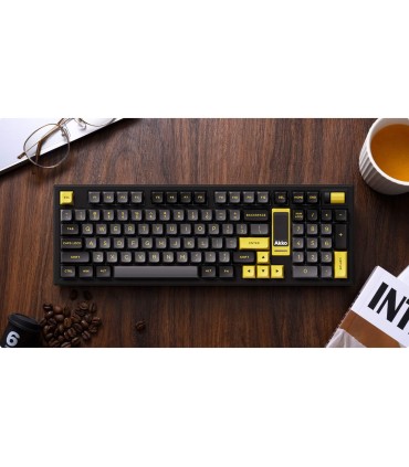 AKKO 5098B Black & Gold – Clavier ANSI avec écran TFT et support de joint d’étanchéité