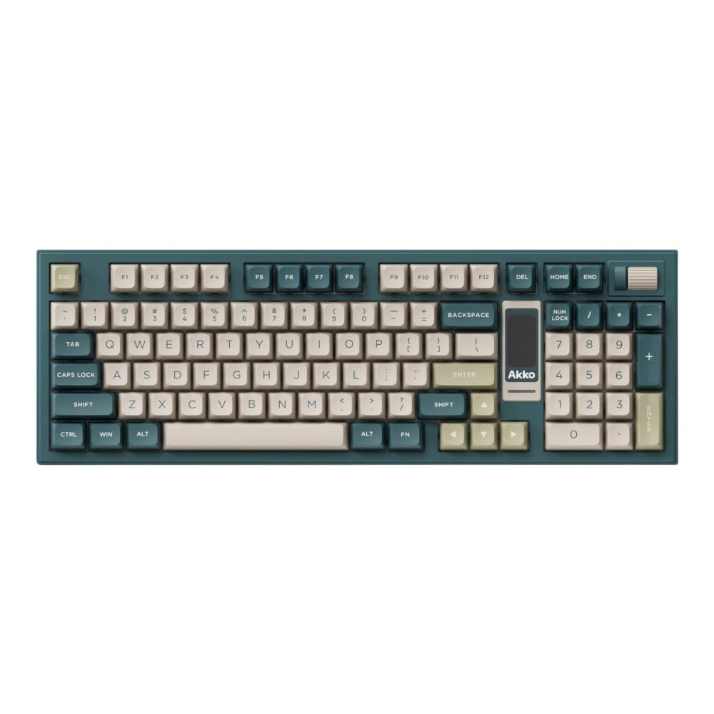 AKKO 5098B Black & Gold – ANSI-Tastatur mit TFT-Screen & Gasket-Mount