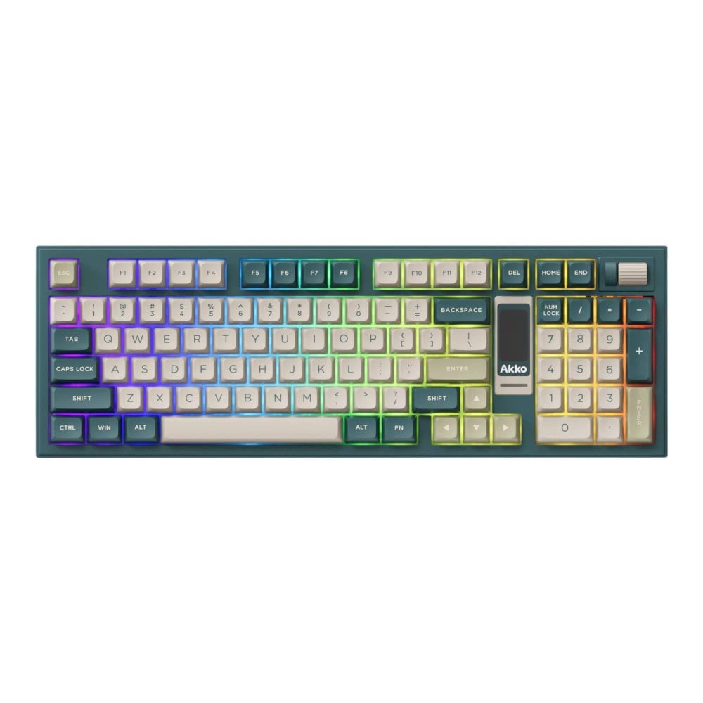 AKKO 5098B Black & Gold – ANSI-Tastatur mit TFT-Screen & Gasket-Mount