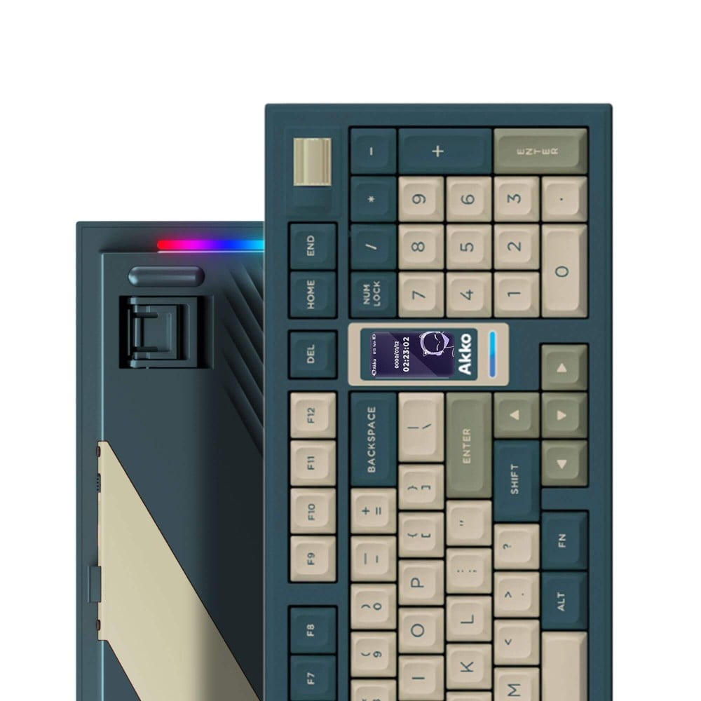AKKO 5098B Black & Gold – ANSI-Tastatur mit TFT-Screen & Gasket-Mount