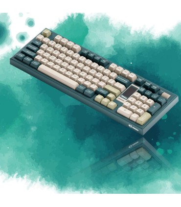 AKKO 5098B Black & Gold – Clavier ANSI avec écran TFT et support de joint d’étanchéité