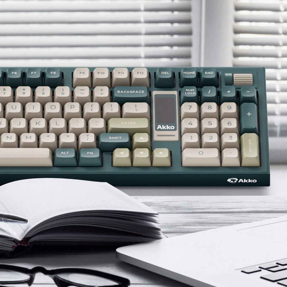 AKKO 5098B Black & Gold – ANSI-Tastatur mit TFT-Screen & Gasket-Mount