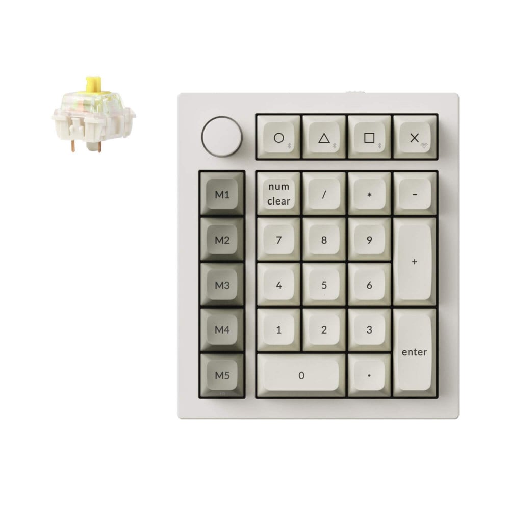 Keychron Q0 Max White QMK Banana Switch Number Pad