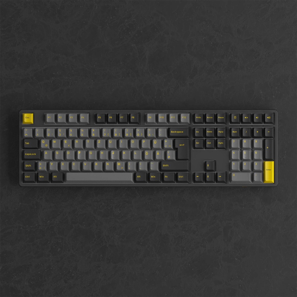 Akko 5108B Plus Noir et Or ISO-DE – Clavier de jeu à trois modes