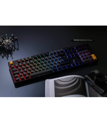 Akko 5108B Plus Noir et Or ISO-DE – Clavier de jeu à trois modes
