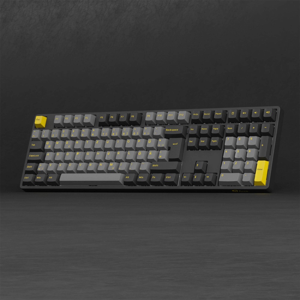 Akko 5108B Plus Noir et Or ISO-DE – Clavier de jeu à trois modes