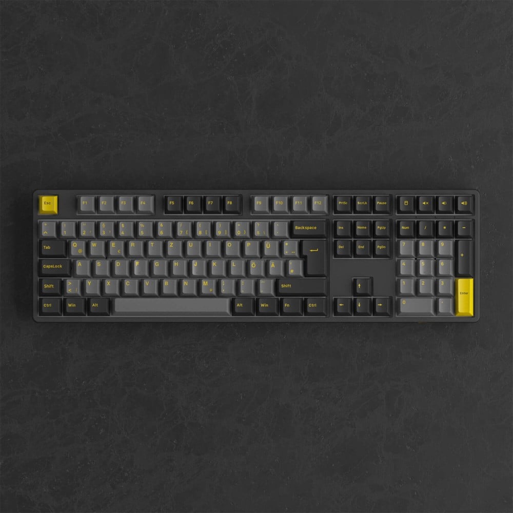 Akko 5108B Plus Noir et Or ISO-DE – Clavier de jeu à trois modes