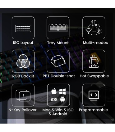 Akko 5108B Plus Black & Gold ISO-DE – Triple-Mode Gaming-Tastatur