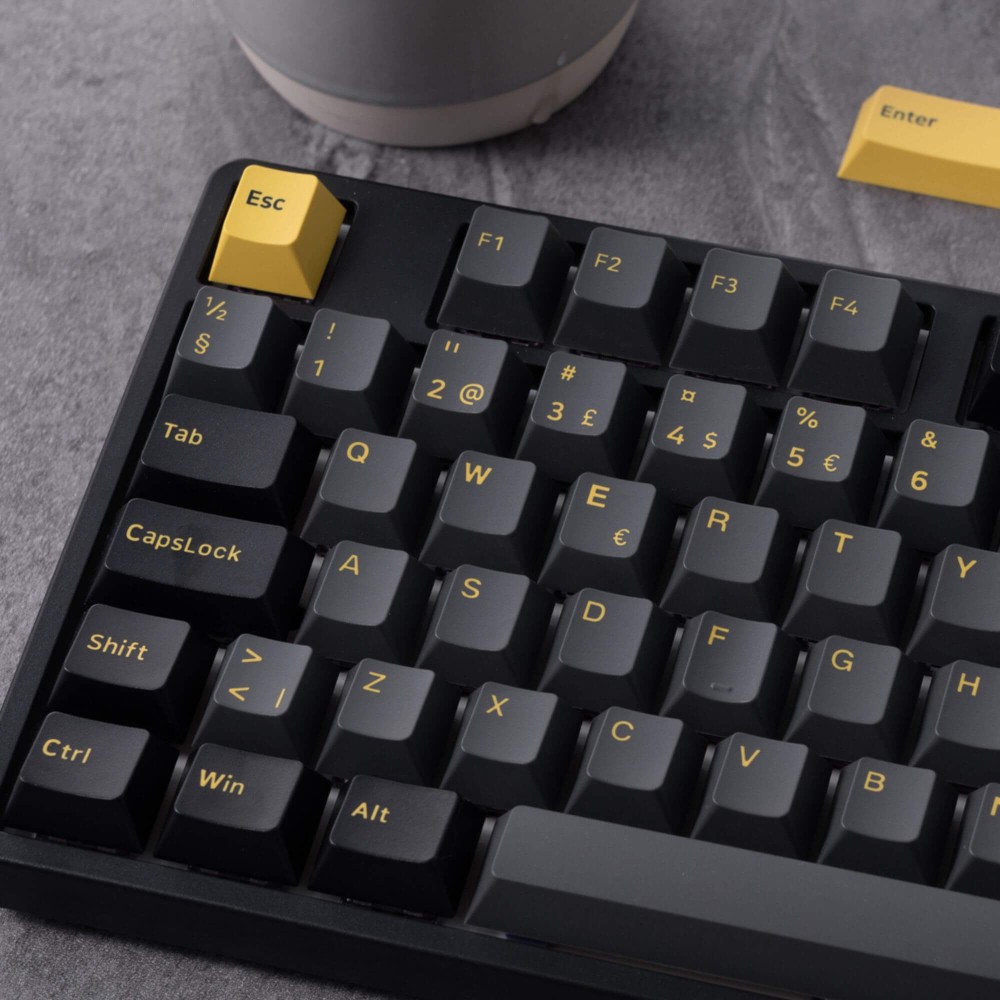 Akko 5108B Plus Noir et Or ISO-DE – Clavier de jeu à trois modes