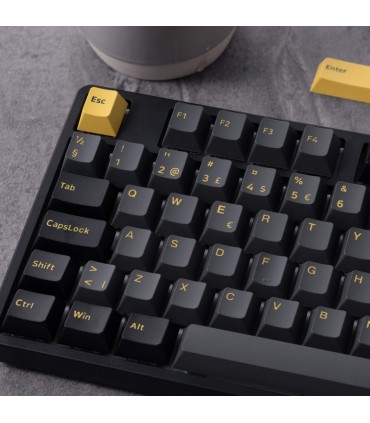 Akko 5108B Plus Noir et Or ISO-DE – Clavier de jeu à trois modes