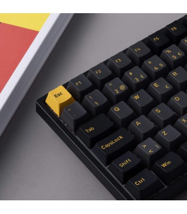 Akko 5108B Plus Noir et Or ISO-DE – Clavier de jeu à trois modes