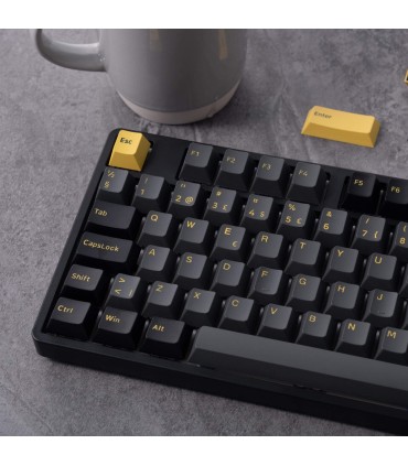 Akko 5108B Plus Noir et Or ISO-DE – Clavier de jeu à trois modes