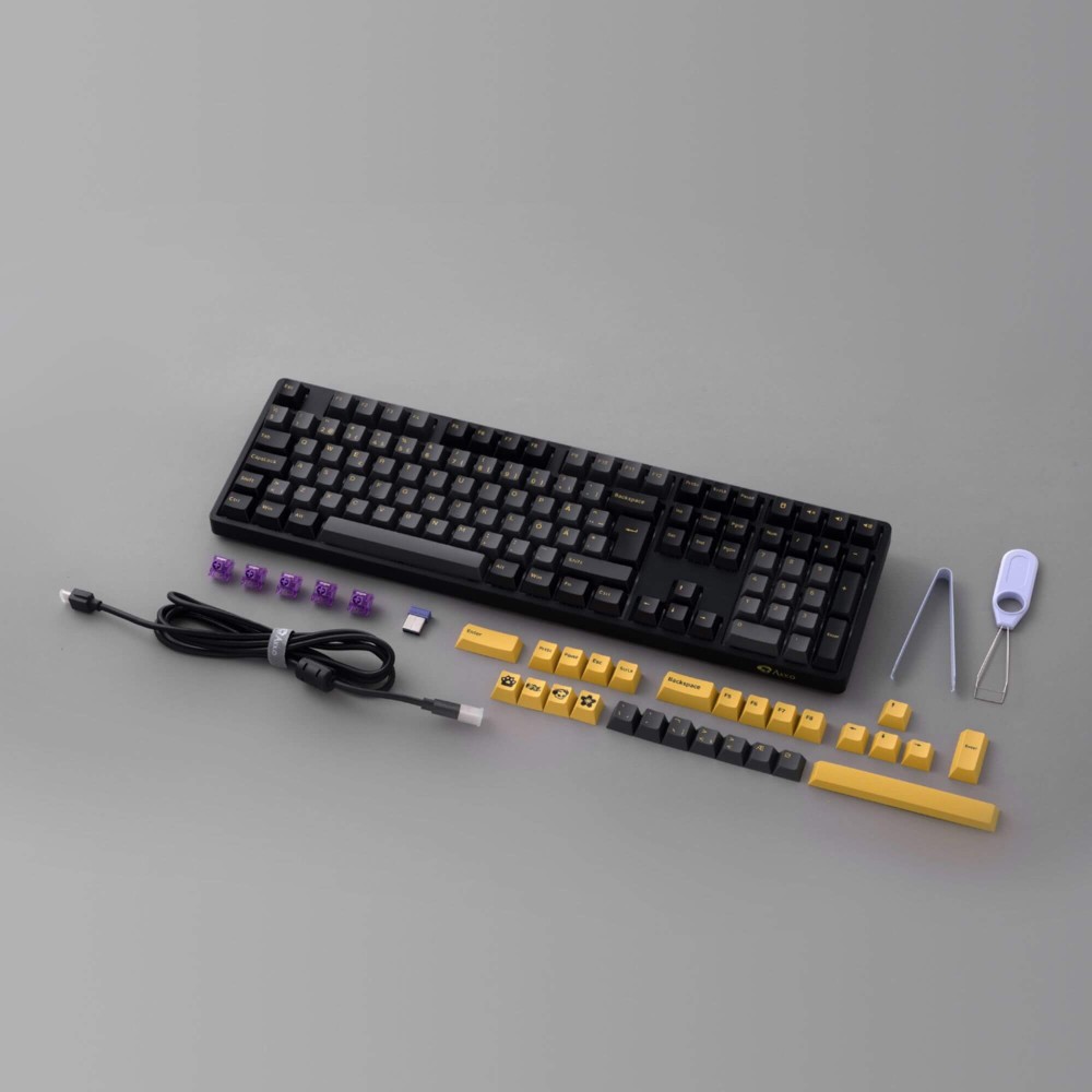 Akko 5108B Plus Black & Gold ISO-DE – Triple-Mode Gaming-Tastatur