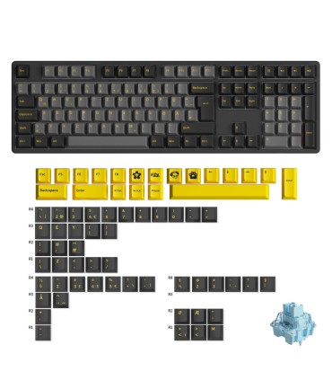 Akko 5108B Plus Black & Gold ISO-DE – Triple-Mode Gaming-Tastatur