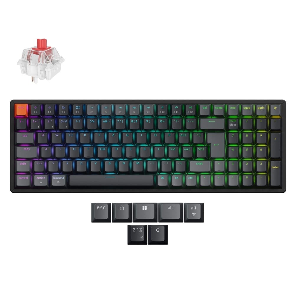 Keychron K4 QMK V3 ISO-CH – 96% Wireless Keyboard with Hot-Swap
