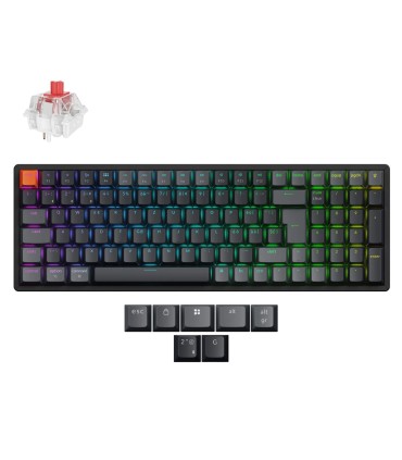 Keychron K4 QMK V3 ISO-CH – Clavier sans fil à 96 % avec remplacement à chaud