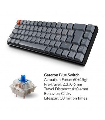 Keychron K6 Hot-Swap Blue Switch RGB (ISO-CH)