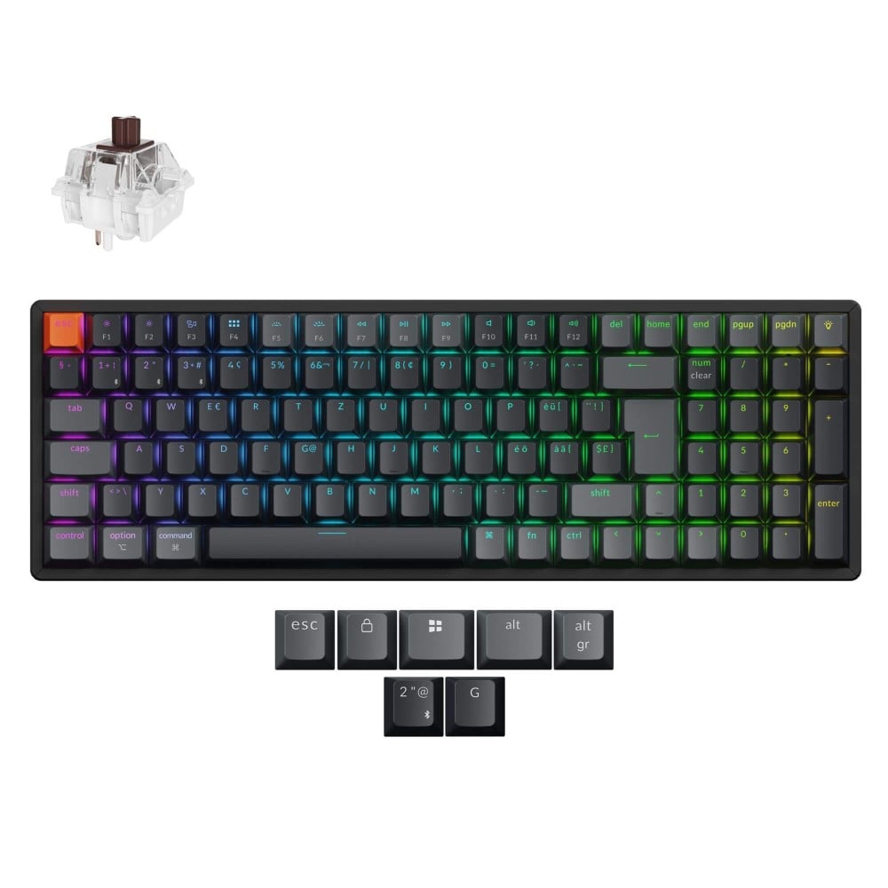 Keychron K4 QMK (Version 3) Commutateur brun RGB (ISO-CH)