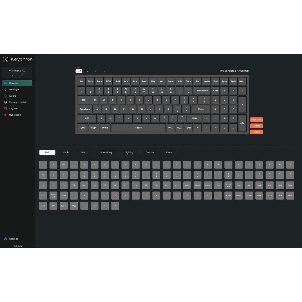 Keychron K4 QMK v3 ANSI-US – 96% Wireless Tastatur mit Hot-Swap