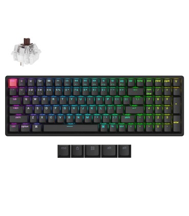 Keychron K4 QMK v3 ANSI-US – Clavier sans fil à 96 % avec remplacement à chaud