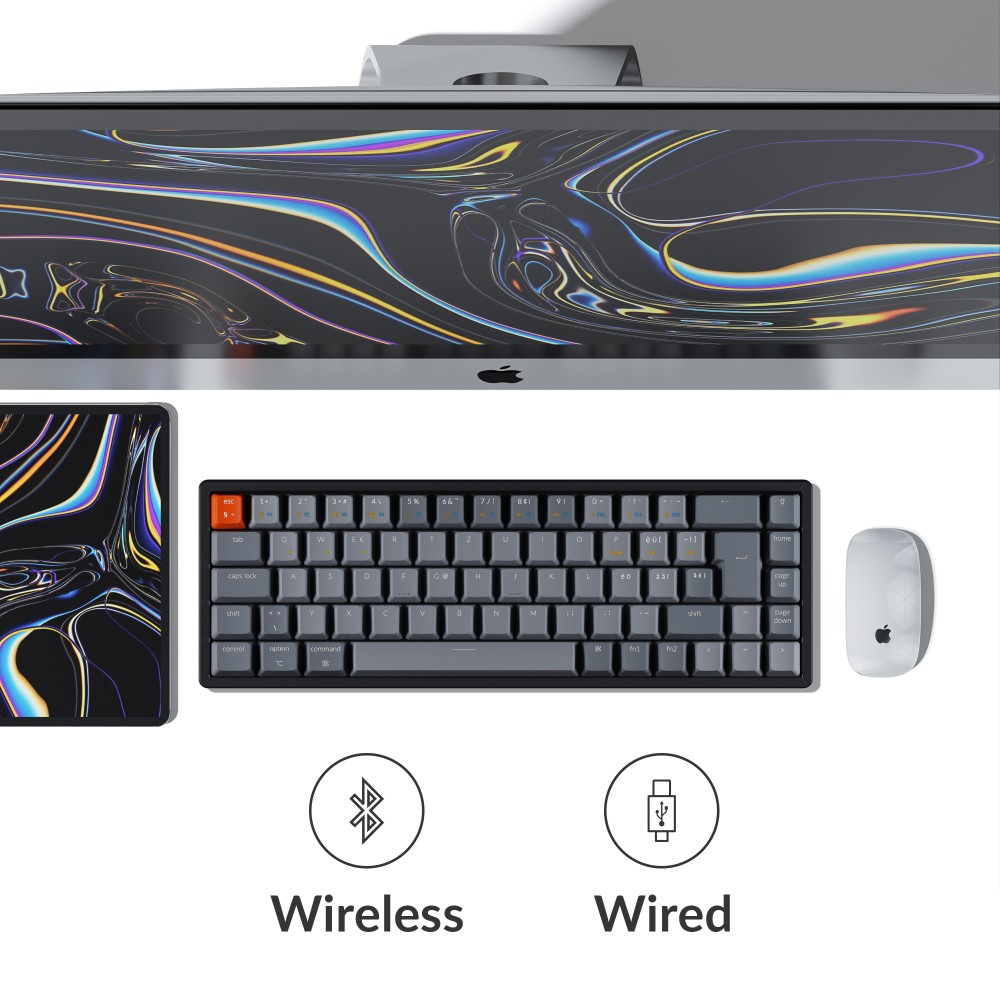 Keychron Interrupteur bleu remplaçable à chaud K6 RGB (ISO-CH)