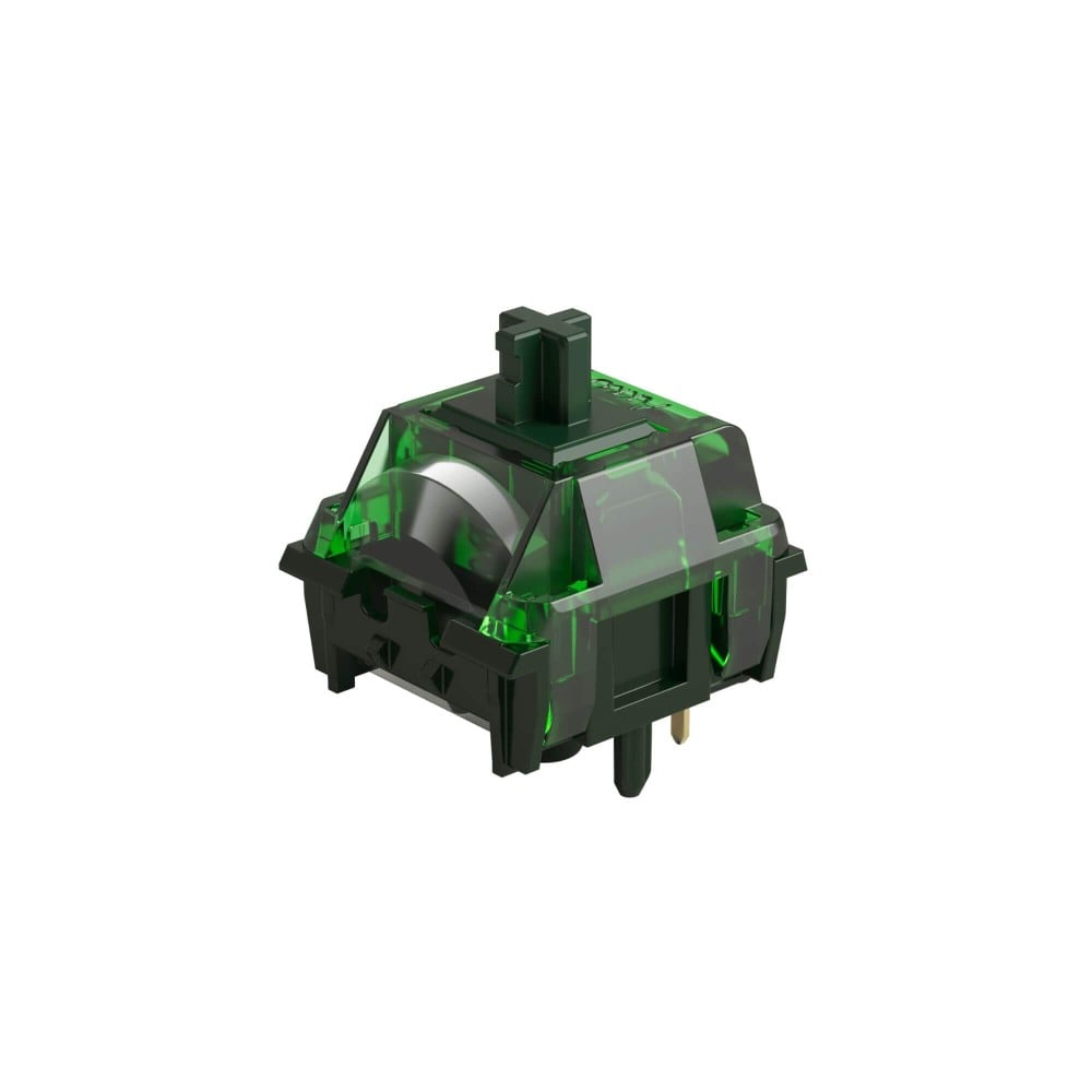 MonsGeek Green Fog Switch linéaire – 60 gf, diffuseur RGB, compatible MX