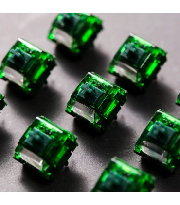 MonsGeek Green Fog Switch linéaire – 60 gf, diffuseur RGB, compatible MX