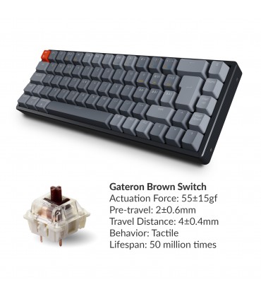 Keychron K6 Hot-Swap Brown Switch RGB (ISO-CH)