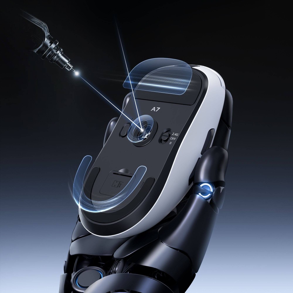 MCHOSE A7 Ultra Mouse – 59g, PAW3950, 8K Polling, Omron