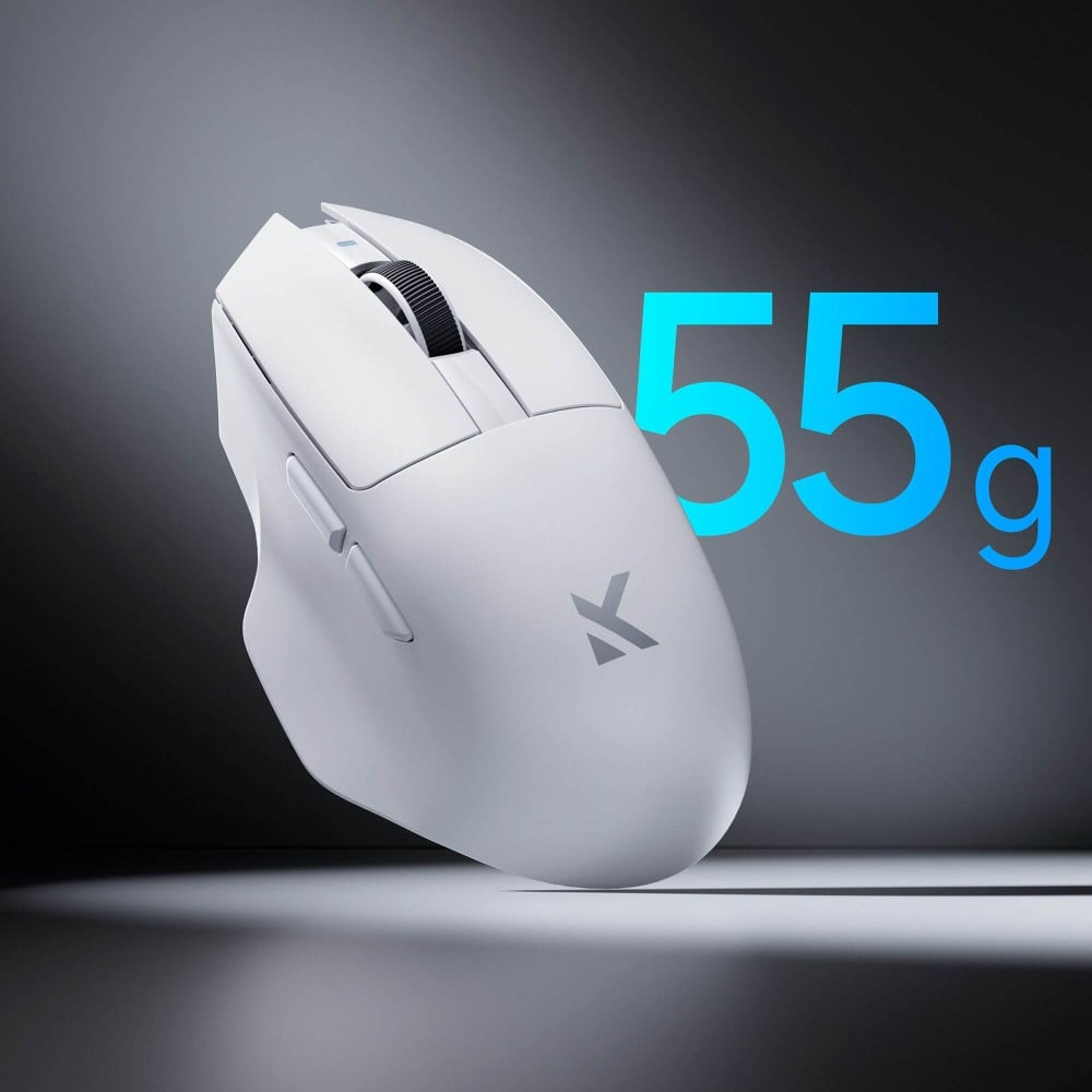 MCHOSE G7 Pro – 55g Ergo Mouse with PAW3395, Tri-Mode & 500mAh Battery