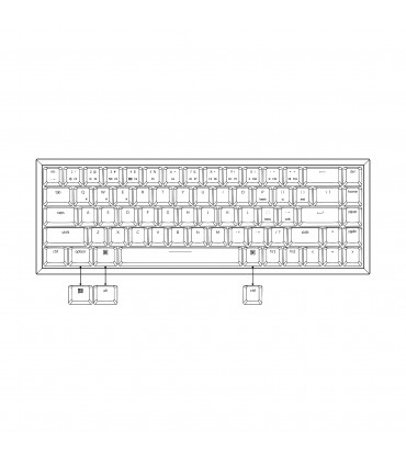 Keychron Commutateur K6 marron (ANSI)