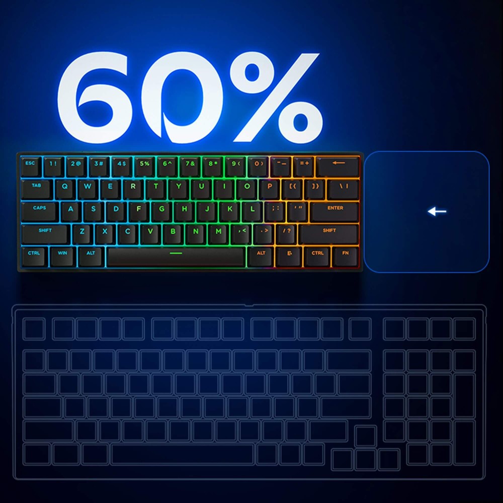 MCHOSE ACE 60 Pro ANSI – Déclenchement rapide à effet Hall Uranus 8K
