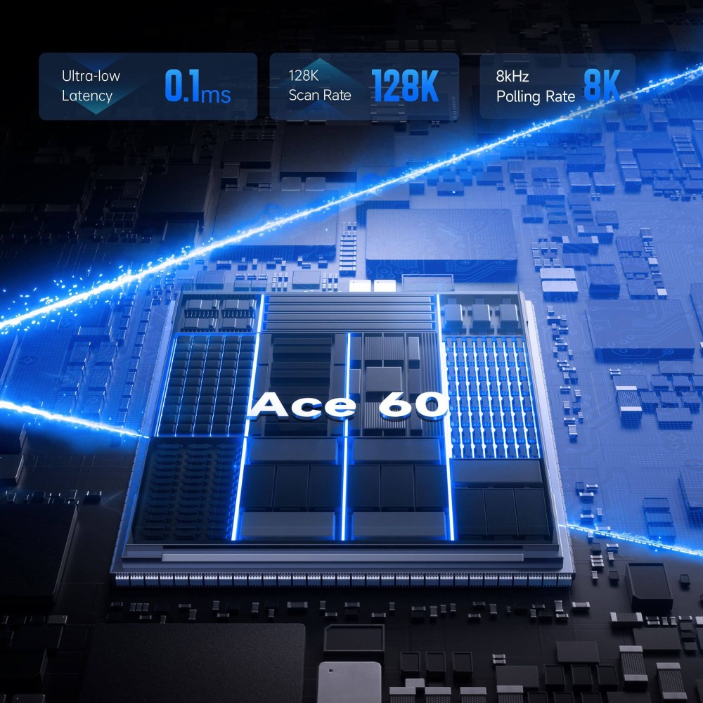MCHOSE ACE 60 Pro ANSI – Déclenchement rapide à effet Hall Uranus 8K