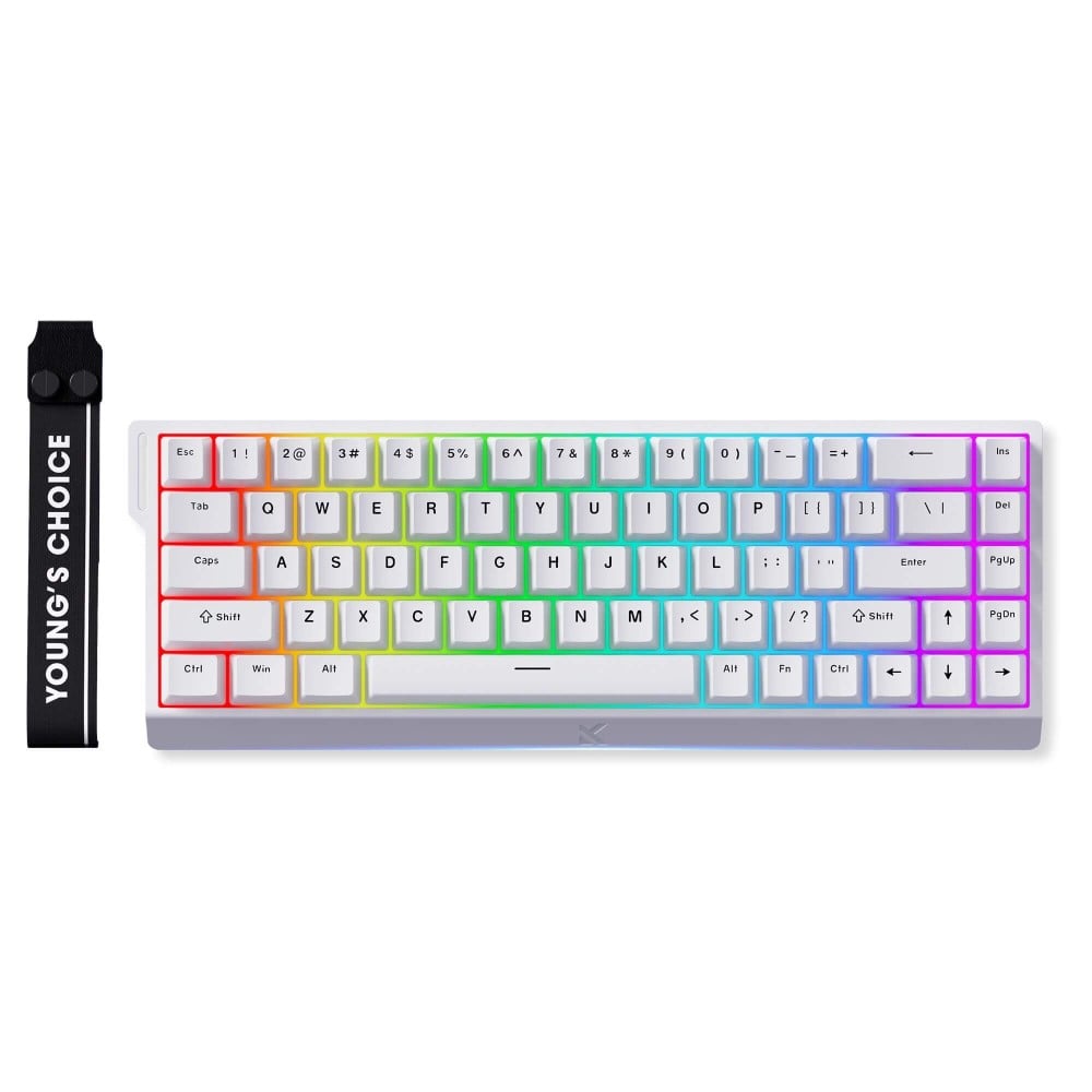 MCHOSE Clavier de jeu Ace 68 avec commutateurs magnétiques bleu glacier