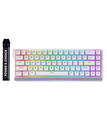MCHOSE Clavier de jeu Ace 68 avec commutateurs magnétiques bleu glacier