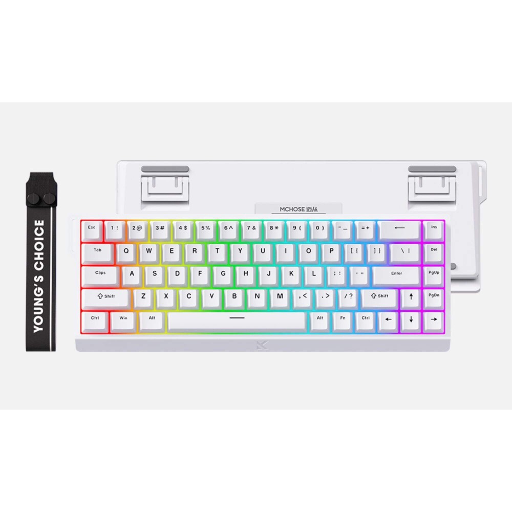 MCHOSE Ace 68 Gaming Keyboard mit Ice Blue Magnetic Switches