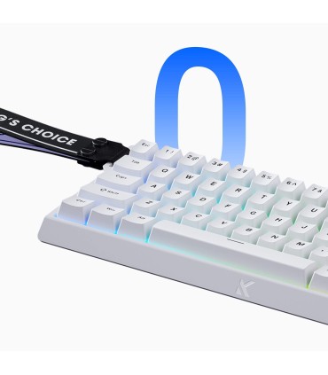 MCHOSE Clavier de jeu Ace 68 avec commutateurs magnétiques bleu glacier