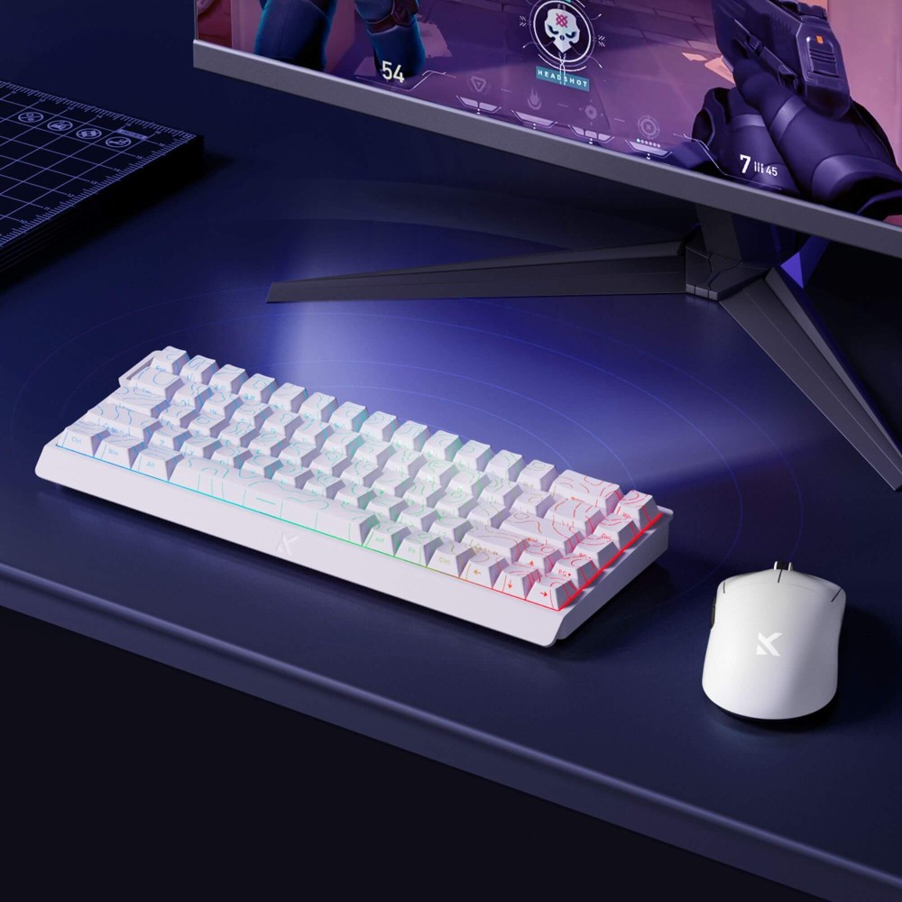 MCHOSE Ace 68 Gaming Keyboard mit Ice Blue Magnetic Switches